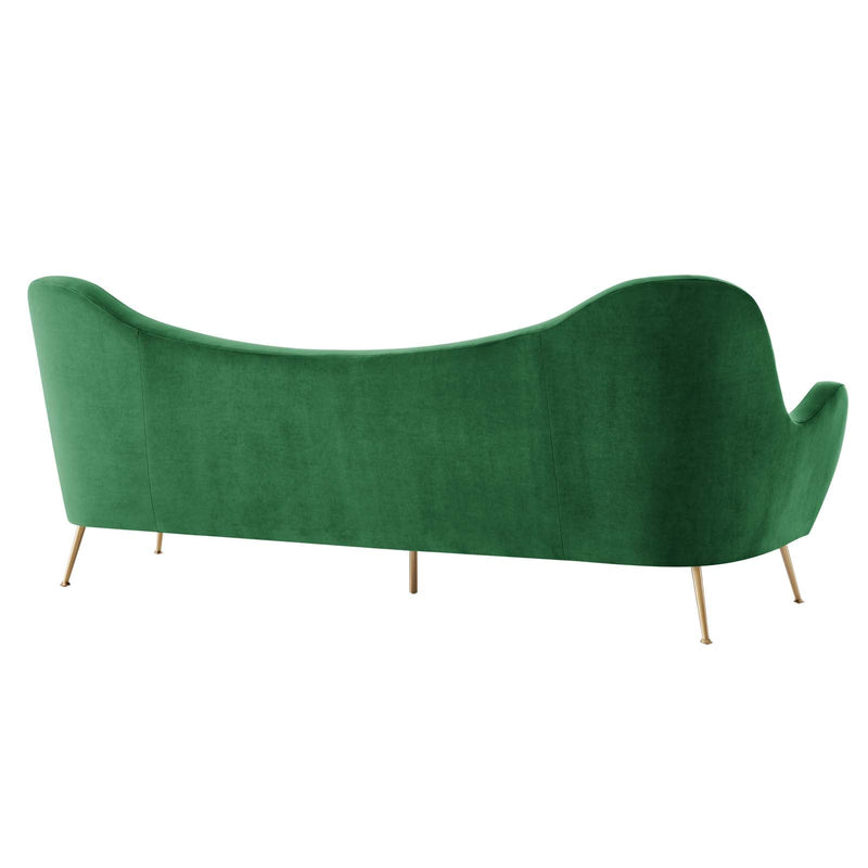 Cayden Channel Tufted Performance Velvet Sofa