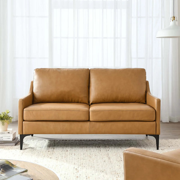 Justin Leather Loveseat