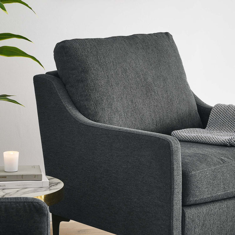 Justin Upholstered Fabric Armchair