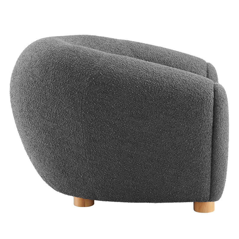 Teagan Boucle Upholstered Fabric Armchair