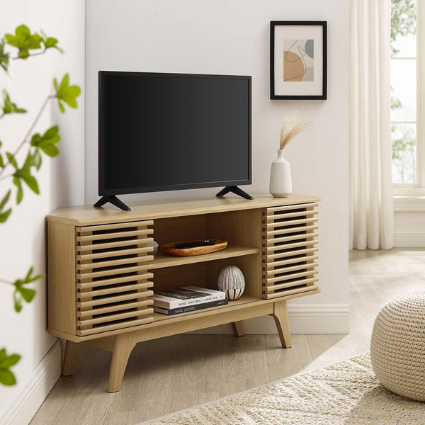 Quincya 46" Corner TV Stand