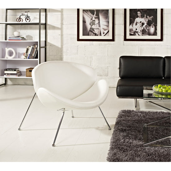 Daniella Upholstered Vinyl Lounge Chair