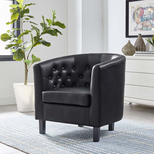 Jamal Upholstered Vinyl Armchair