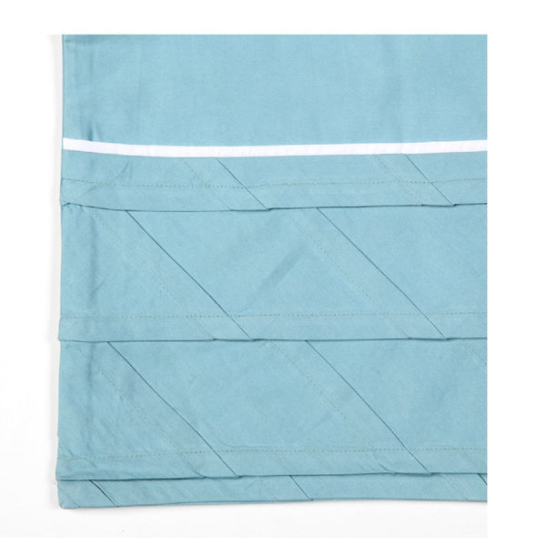 Santana Pleat Blu/Wht Duvet