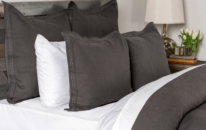 Alonzo Charcoal Standard Sham Duvet